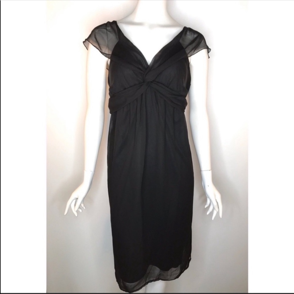 Lane Bryant Black Chiffon Dress NEW